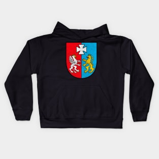 Opole Voivodeship // Vintage Look Faded Style Poland Flag Design Kids Hoodie